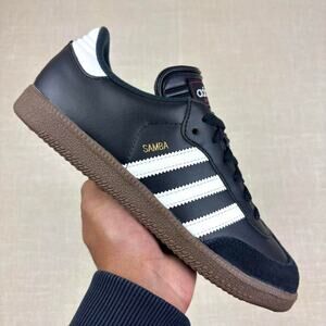 🎬 2016 Adidas Samba Classic J "Black Gum" 7W